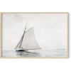 imageHAUS AND HUES Sailboat Wall Art  Vintage and Modern Frame Wall Art Collection Nautical wall art Landscape and Antique Inspired Pieces for Every Room Walnut Frame 8x10Yacht