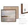 imageHAUS AND HUES Sailboat Wall Art  Vintage and Modern Frame Wall Art Collection Nautical wall art Landscape and Antique Inspired Pieces for Every Room Walnut Frame 8x10River