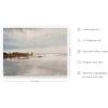 imageHAUS AND HUES Sailboat Wall Art  Vintage and Modern Frame Wall Art Collection Nautical wall art Landscape and Antique Inspired Pieces for Every Room Walnut Frame 8x10River