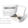 imageHAUS AND HUES Scandinavian Wall Art  Neutral Artwork for Walls Circles Line Decor Minimalist Abstract Mid Century Decor Framed Beige 24x36Half Circles