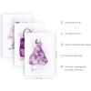 imageHAUS AND HUES Set of 3 Tropical Art Tropical Wall Art Boho Wall Art Paintings Boho Pictures Wall Decor Female Wall Decor Paintings Beige Frame 12x16Purple Glam Watercolor
