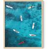 imageHAUS AND HUES Summer Ocean Surf Poster  Coastal Surboard Scene Wall Art  Made in the USA  Unframed 12x16 Aerial SurfAerial Surf