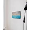 imageHAUS AND HUES Summer Ocean Surf Poster  Coastal Surboard Scene Wall Art  Made in the USA  Unframed 12x16 Aerial SurfAerial View