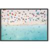 imageHAUS AND HUES Summer Ocean Surf Poster  Coastal Surboard Scene Wall Art  Made in the USA  Unframed 12x16 Aerial SurfAerial View