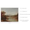 imageHAUS AND HUES Tuscany Wall Art  Frame Wall Art Collection for Bedroom and Country Decor Vintage Elegance French Charm and Timeless Tuscany Landscapes Walnut Frame 8x10Mountain