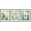 imageHAUS AND HUES Wall Art  Hippie Room Decor for Bedroom Aesthetic 12x16 inches Black Framed Premium QualityTropical Bohemian Watercolor