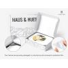 imageHAUS AND HUES Wall Art  Set of 4 Geometric BampampW Framed Posters  Modern Office Art Decor Abstract Shapes SemiGloss Finish 8x10 Inches Black FramedAbstract Circles
