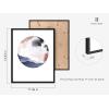 imageHAUS AND HUES Wall Art  Set of 4 Geometric BampampW Framed Posters  Modern Office Art Decor Abstract Shapes SemiGloss Finish 8x10 Inches Black FramedAbstract Circles