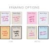 imageHaus and Hues Custom Guest Check Wall Poster  Customize a Trendy Guest Check Print by Uploading Your Own Text Perfect Aesthetic for Apartment College Dorm and Bedroom  Made in the USA With FrameUnframed