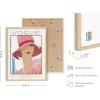 imageHaus and Hues Fashion Wall Art Print  Set of 3 Pink Pictures Wall Decor Fashion Magazine Framed Wall Art Fashion Beauty Framed Wall Art Fashion Art Wall Decor Pink Wall Art 12x16 Framed Beige