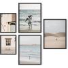 imageHAUS AND HUES Black Frames for Gallery Wall  Set of 6 Picture Collage Frames for Wall picture Frame Sets for Wall Collage Gallery Wall Frame Set Two 8x10 Two 11x14 Two 12x16 Framed BlackBlack