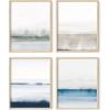 imageHAUS AND HUES Geometric Wall Art Prints  Abstract Wall Art Set of 4 Modern Wall Decor  Modern Abstract Art Posters Contemporary Wall Art Dorm Decor Blue Aesthetic Black Frame 8x10Multi Watercolor
