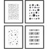 Black & White Set of 4