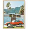 imageHAUS AND HUES Palm Springs Art Wall Decor  Made in the USA  Unframed 12x16 California HouseVintage Car