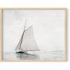 imageHAUS AND HUES Vintage Prints Wall Art  Oil Paintings for Wall Decor Captivating Landscape and Mountain Scenes to Bring the Outdoors Indoors Walnut Frame 8x10Yacht
