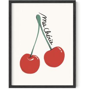 imageHAUS AND HUES Coastal Vibes  Beach Wall Art and Surfing Poster  Ocean Decor for Dorms Seascape Wall Art for Surf Enthusiasts Beige Frame 12x16Ma Cherie