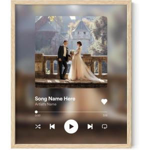 imageHAUS AND HUES Custom Song Poster  Customize Your Favorite Song Makes Great Gift for Anniversary Wedding Valentines Day Birthday and more  Does NOT Play Music  Made in the USA With FrameFramed