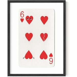 imageHAUS AND HUES Heart Wall Art  Retro Heart Poster Ideal for Themed Decor Cute Dorm Posters 12x16 UnframedCard