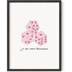 imageHAUS AND HUES Heart Wall Art  Retro Heart Poster Ideal for Themed Decor Cute Dorm Posters 12x16 UnframedDice Art
