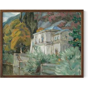 imageHAUS AND HUES Landscape Pictures  Frame Wall Art and Paintings for Farmhouse Decor Frenchinspired Landscapes and Antique Charm with Natures Timeless Beauty Beige Frame 16x20Italy