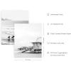imageHAUS AND HUES Beach Posters  Set of 6 Beach Art Prints Coastal Wall Art Beige Frame 16x20Black and White