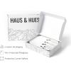 imageHAUS AND HUES Beach Posters  Set of 6 Beach Art Prints Coastal Wall Art Beige Frame 16x20Black and White