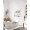 imageHAUS AND HUES Beach Posters  Set of 6 Beach Art Prints Coastal Wall Art Beige Frame 16x20Black and White