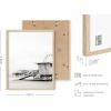 imageHAUS AND HUES Beach Posters  Set of 6 Beach Art Prints Coastal Wall Art Beige Frame 16x20Black and White
