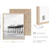 imageHAUS AND HUES Beach Posters  Set of 6 Beach Art Prints Coastal Wall Art Beige Frame 16x20Black and White