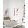 imageHAUS AND HUES Black and White Abstract Wall Art Set of 4  Modern Monochrome Prints Minimalist Wall Decor for Living Room and Home Black Frame 16x20Abstract Horizon