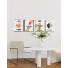 imageHAUS AND HUES Black and White Abstract Wall Art Set of 4  Modern Monochrome Prints Minimalist Wall Decor for Living Room and Home Black Frame 16x20Abstract Horizon