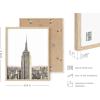 imageHAUS AND HUES Black and White Wall Art  Set of 4 City Map Pictures Paris Wall Decor New York City Wall Art London Art Print Los Angeles City Art Black Frame 11x14Landmark