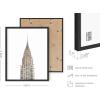 imageHAUS AND HUES Black and White Wall Art  Set of 4 City Map Pictures Paris Wall Decor New York City Wall Art London Art Print Los Angeles City Art Black Frame 11x14Landmark