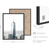 imageHAUS AND HUES Black and White Wall Art  Set of 4 City Map Pictures Paris Wall Decor New York City Wall Art London Art Print Los Angeles City Art Black Frame 11x14Landmark