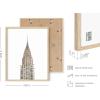imageHAUS AND HUES Black and White Wall Art  Set of 4 City Map Pictures Paris Wall Decor New York City Wall Art London Art Print Los Angeles City Art Black Frame 11x14Landmark