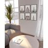 imageHAUS AND HUES Black and White Wall Art  Set of 4 City Map Pictures Paris Wall Decor New York City Wall Art London Art Print Los Angeles City Art Black Frame 11x14Landmark