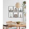 imageHAUS AND HUES Black and White Wall Art  Set of 4 City Map Pictures Paris Wall Decor New York City Wall Art London Art Print Los Angeles City Art Black Frame 11x14Landmark