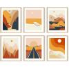 imageHAUS AND HUES Desert Succulent Wall Art ampamp Botanical Prints Set of 6 Botanical Art Set ampamp Cactus Art Print Desert Wall Art Beige Frame 8x10Abstract Desert