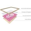 imageHAUS AND HUES Pink Posters Preppy Poster  Pink Posters for Room Aesthetic Preppy Paintings Dorm Wall Art for College Girls Cutesy Wall Decor Beige Frame 12x16Glam Skull
