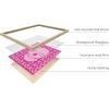 imageHAUS AND HUES Pink Posters Preppy Poster  Pink Posters for Room Aesthetic Preppy Paintings Dorm Wall Art for College Girls Cutesy Wall Decor Beige Frame 12x16Glam Skull