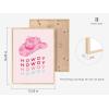 imageHAUS AND HUES Pink Posters Preppy Poster  Pink Posters for Room Aesthetic Preppy Paintings Dorm Wall Art for College Girls Cutesy Wall Decor Beige Frame 12x16Glam Cowgirl Hat