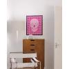 imageHAUS AND HUES Pink Posters Preppy Poster  Pink Posters for Room Aesthetic Preppy Paintings Dorm Wall Art for College Girls Cutesy Wall Decor Beige Frame 12x16Glam Skull