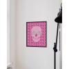 imageHAUS AND HUES Pink Posters Preppy Poster  Pink Posters for Room Aesthetic Preppy Paintings Dorm Wall Art for College Girls Cutesy Wall Decor Beige Frame 12x16Glam Skull