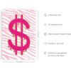 imageHAUS AND HUES Pink Posters Preppy Poster  Pink Posters for Room Aesthetic Preppy Paintings Dorm Wall Art for College Girls Cutesy Wall Decor Beige Frame 12x16Glam Money Sign