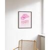 imageHAUS AND HUES Pink Posters Preppy Poster  Pink Posters for Room Aesthetic Preppy Paintings Dorm Wall Art for College Girls Cutesy Wall Decor Beige Frame 12x16Glam Cowgirl Hat