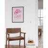 imageHAUS AND HUES Pink Posters Preppy Poster  Pink Posters for Room Aesthetic Preppy Paintings Dorm Wall Art for College Girls Cutesy Wall Decor Beige Frame 12x16Glam Cowgirl Hat