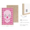 imageHAUS AND HUES Pink Posters Preppy Poster  Pink Posters for Room Aesthetic Preppy Paintings Dorm Wall Art for College Girls Cutesy Wall Decor Beige Frame 12x16Glam Skull