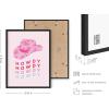 imageHAUS AND HUES Pink Posters Preppy Poster  Pink Posters for Room Aesthetic Preppy Paintings Dorm Wall Art for College Girls Cutesy Wall Decor Beige Frame 12x16Glam Cowgirl Hat