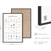 imageRipGrip Coffee Art Print  Cafe Shop and Coffee Bar Decor College Dorm Poster Room Wall Art for Girls Kitchen and Apartment Aesthetic Artwork Beige Frame 16x20Cocktail