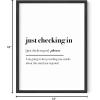 imageHAUS AND HUES Funny Quotes for Home Office Decor  Home ampamp Office Wall Women Work from Home Gifts  Home Office Black Framed 24x36 24x36 Black FramedJust Checking In